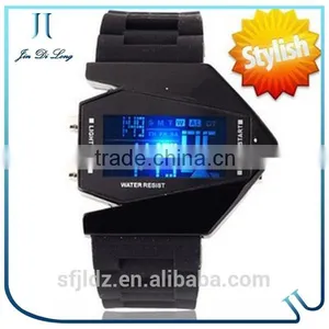New Fashion Colorful Aircraft Shape Sports Led Digital Display Watch Waterproof Smart Watch thumbnail-3