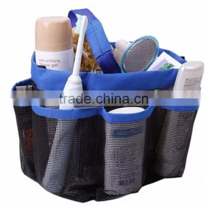 Hanging Waterproof Mesh Multi-function Bathroom Shower Cabin Organizer, Shampoo Toothbrush Shower Caddy thumbnail-1