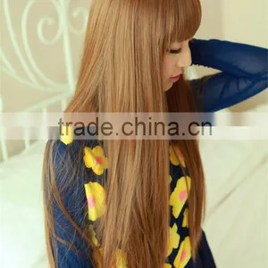 Custom Celebrity Inspired Bright Straight High Quality Heat Resistant Synthetic Hair Lace Front Wig thumbnail-3