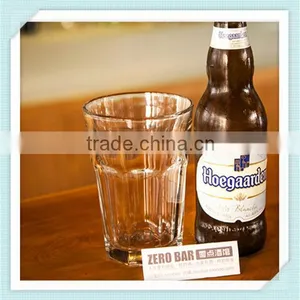 Octagonal Shape 450ml Hoegaarden Beer Glass Hoegaarden Brand Beer Glass Cup for Sale thumbnail-1