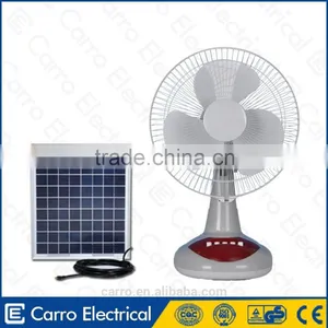 Nigeria and Egypt Market 12inch Electric dc Solar Desk Fan Desk Oscillating Fan thumbnail-1