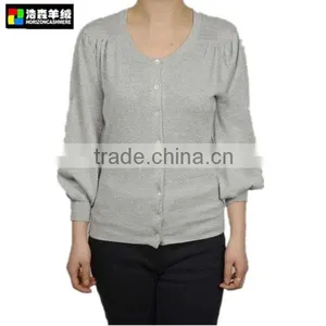 Fashion Women Knitted Cardigan Sweater, Latest Women Plain Knit Cardigan thumbnail-1