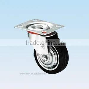 All Size Cheap Black Rubber Swivel Industrail Caster thumbnail-1