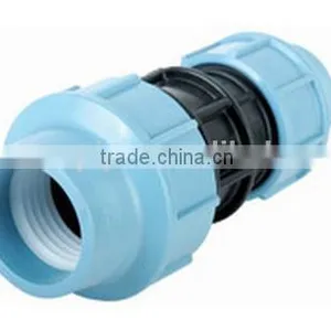 Supply Plastic Compression Fitting PP / PE Material Pipe Fitting thumbnail-3