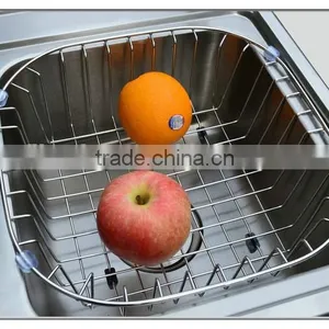 2014 China Manufacture Eco-friendly Kitchen Metal Sink Basket thumbnail-1