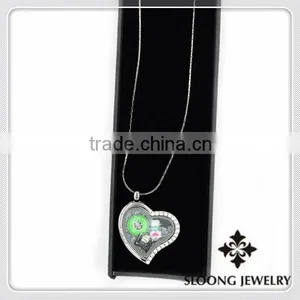 Fashion Pendant Charm Locket Living Memory Heart Necklace thumbnail-4