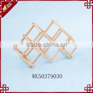 Gorgeous 8-bottles Wine Rack , Space Saving Rubber Wood Wine Rack , WK5079A thumbnail-4