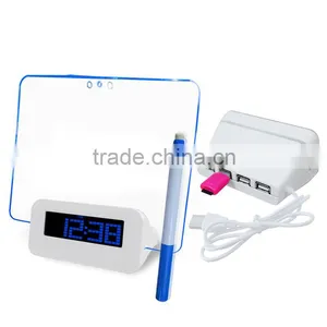 New Invented Magic Kids Alarm Clock LED Writing Board thumbnail-2