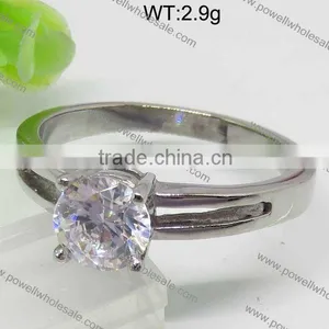 Guangzhou Factory Wholesale Black Titanium Ring With Stainless Steel Cable thumbnail-1