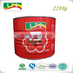 Hot Sell Good Taste Canned China Tomato Paste 2200g thumbnail-1