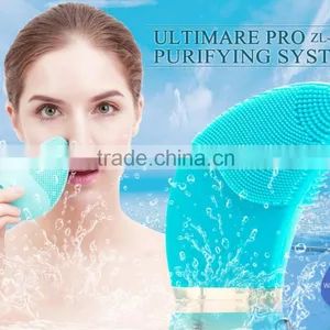 Rechargeable Electric Silicone Skin Care Facial Cleansing Brush thumbnail-1