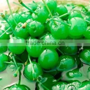 Fresh Canned Green Cherries With Stem thumbnail-1