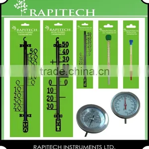 Gardening Indoor Outdoor Plastic Wooden Metal Wall Thermometer thumbnail-5