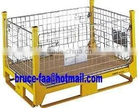 Folding Steel Mesh Container/cage Pallet thumbnail-1