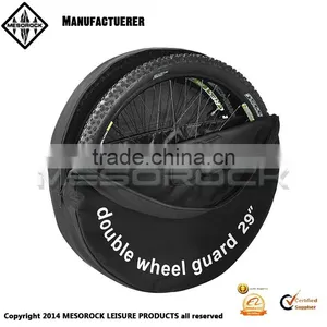 29in Double Bike Wheel Guard Bag Dual Bicycle Wheel Cover thumbnail-1
