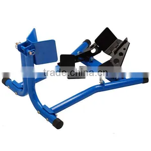 Motorcycle Steel Wheel Chock Wheel Holder Auto Clipping 17'' -18" Adjustable Flat Package Wheel Stopper Parking System 3015-YJ thumbnail-1