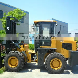 5Ton Rough Terrain Forklift,4X4 Drive,cabin thumbnail-1