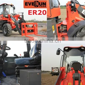 Qingdao Everun Brand CE Approved ER20 Wheel Horse Front End Loader With 4 in 1 Bucket thumbnail-6