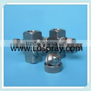 Liquid and Air Internal Mixing Flat Fan Spraying Atomizing Nozzles thumbnail-6