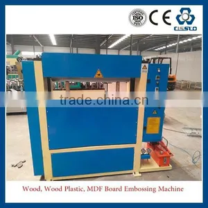 CE STANDARD GOOD PERFORMANCE MEDIUM DENSITY FIBERBOARD EMBOSSING MACHINE thumbnail-1