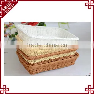 Good Quality Factory Direct Cheap Price Woven Rattan Food and Fruit Basket Stand thumbnail-1