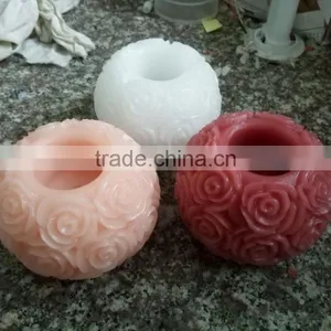 LED Rose Wedding Candle Flameless Rose Candle Rose Carved Candle Real Wax Candle Real Wax Candle thumbnail-1