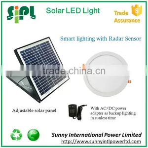 New Solar Skylight Solar Powered Round Led Panel Solar Sensor Light thumbnail-1