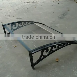 1000mm Brown Polycarbonate Awning for Windows thumbnail-1