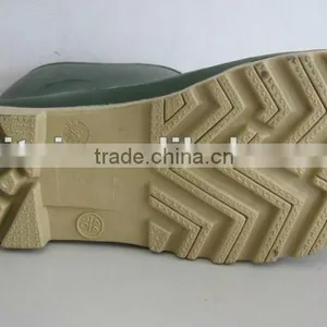 Ordinary Dark Green PVC Working Rain Boots thumbnail-3