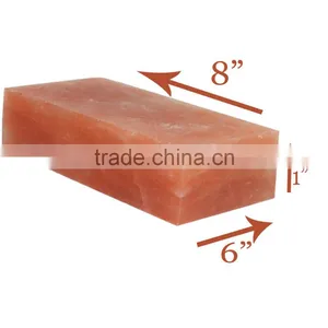 8x6x1 Inch Salt Tiles Plates Himalayan Natural Crystal Rock for BBQ Barbecue Cooking Searing Serving thumbnail-1