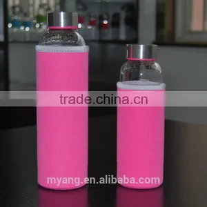 Promotional High Borosilicate BPA Free Heat-Resistant Sports Glass Water Bottle With Bottle Bag BPA FREE Customerized thumbnail-1