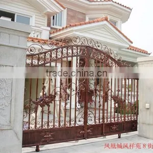 Bisini Customied Cast Iron Gate, Swing Iron Villa Main Gate thumbnail-6