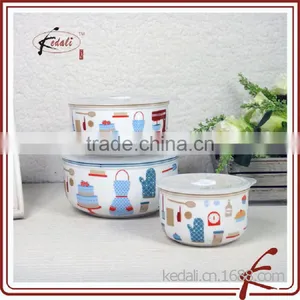 Beautiful Decal of Ceramic Bowl With Cover thumbnail-1