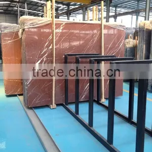 Natural Red Marble Slab With Natural Vein thumbnail-2