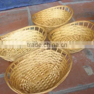 Vietnam Straw Basket Bamboo Bread Basket thumbnail-1