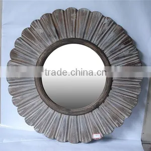 2016 Distressed Mirror Frame Wooden Mirror Frame thumbnail-4