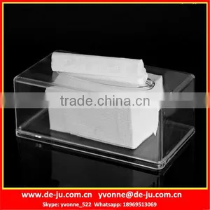 Transparent Clear Plastic Tissue Box thumbnail-1