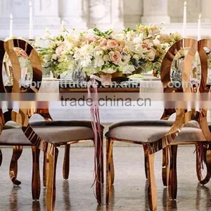 Hot Sale Golden Heart Shape Wedding Table Banquet Table thumbnail-6