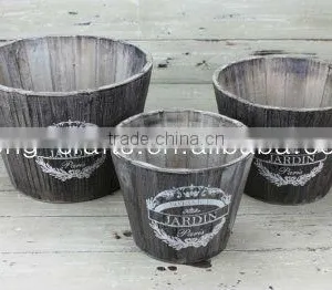 Shabby Chic Decorative Wooden Garden Pot thumbnail-1