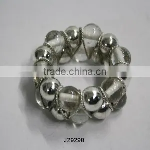 Napkin Ring in Glass Beads Can be in Any Colour thumbnail-1