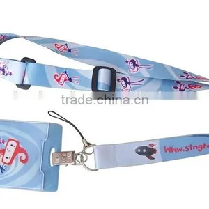 Custom Printed Polyester Lanyards, Satin Ribbon Lanyards, Printed Lanyards thumbnail-1