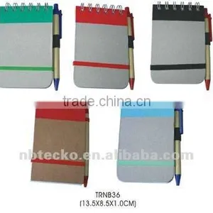 Best Selling ECO Friendly Recycled Paper Note Book With Pen thumbnail-1