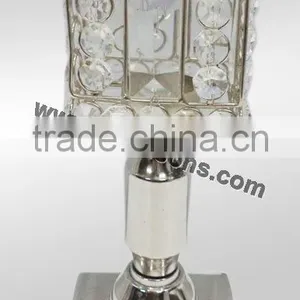 Crystal Candle Holder With Metal Stand for Wedding Decor thumbnail-1