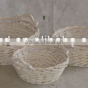 Small White Wicker Baskets thumbnail-1