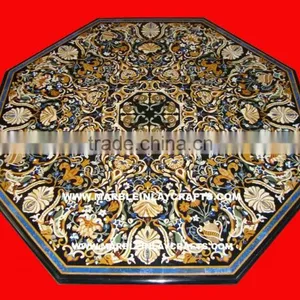 Marble Inlay Coffee Table Tops, Marble Dining Table Top thumbnail-1
