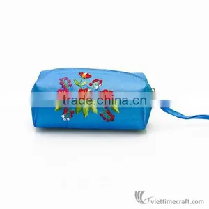 Handmade Cosmetics Mini Bags, Cosmetics Fabric Cases, Special Ethnic Gifts From Vietnam thumbnail-4