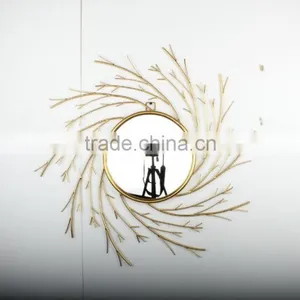 Interior Metal Frame Decorative Silver Mirrors thumbnail-2