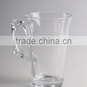 Custom Logo Printed Clear Cheap 16oz Glass Coffee Mugs Wholesale thumbnail-4