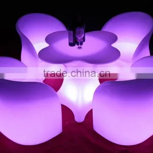 Nigh Clube Set Furniture Ktv Round High Top Led Table thumbnail-3