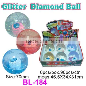 Promotional Glitter LED Flash Eyeballs/Hi Glitter Bounce Ball thumbnail-2